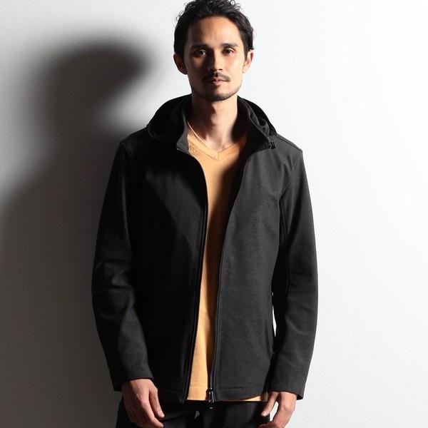 【RIELABO】レザーライクジャージ　ブルゾン