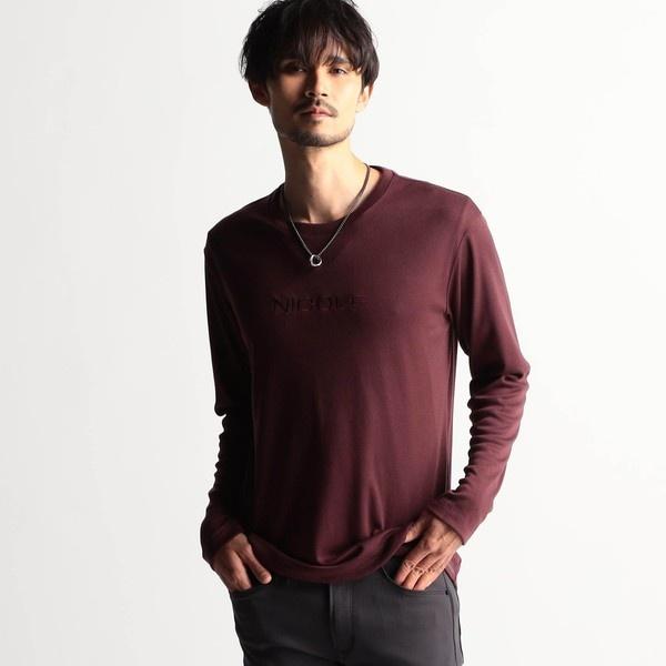 ロゴ刺繍長袖Tシャツ