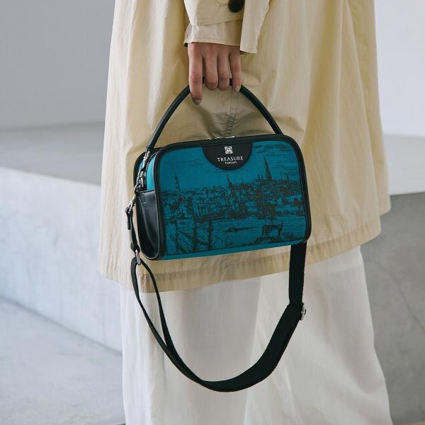 【TREASURE TOPKAPI】キャンバス プリント ワンハンドル ショルダーバッグ
