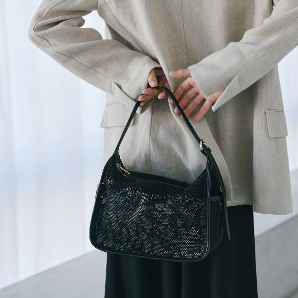 【TREASURE TOPKAPI】プリント 巾着バッグ付き メッシュ ワンハンドルバッグ