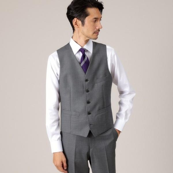 【DORMEUIL AMADEUS365】ダイアゴナル柄 ベスト 3ピース対応