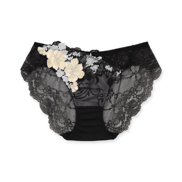 印象派の絵画のようなフラワーモチーフ美しさも、機能も「グレースイストムード」バックレースショーツ