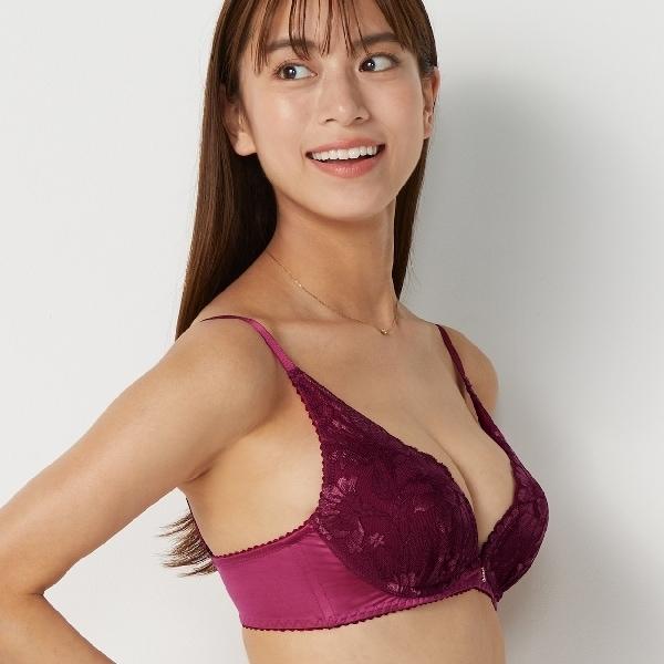 夢みるブラ ノンワイヤー ブラジャー フローラルスペルズ 1493 【E、Fカップ】