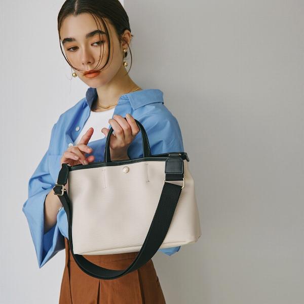 RIPPLE リプル ショルダー付き シンプル ミニ トートバッグ