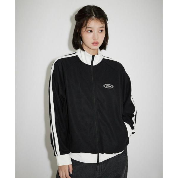 サイドラインワッフルトラックジャケット