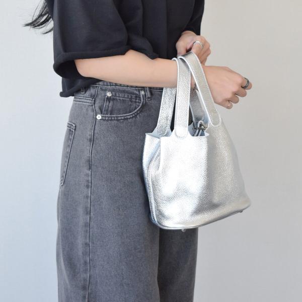Andrea Cardone◆メタリックレザーバケットバッグ