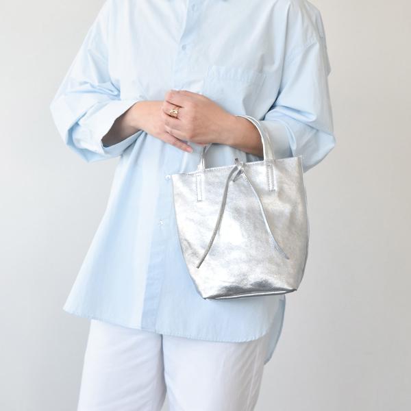 Andrea Cardone◆メタリックレザーミニトートバッグ