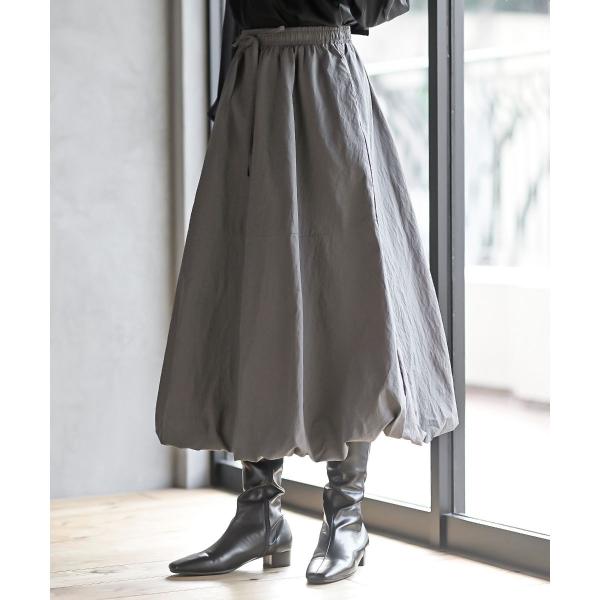 ナイロンワッシャーバルーンスカート