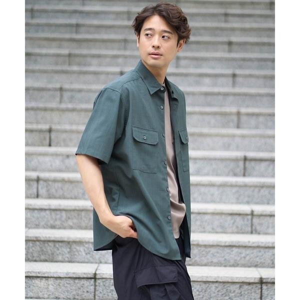【速乾/イージーケア】Wポケットシャツ【夏リライト】