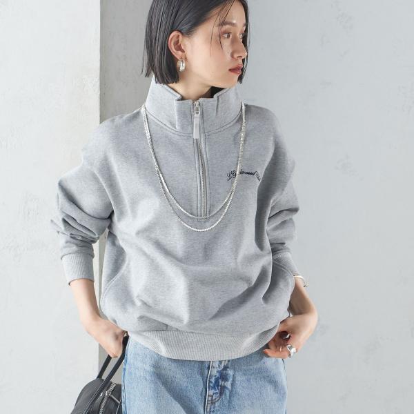 【SHIPS別注】LOGAN KNITTING MILLS: ハーフ ジップ プルオーバー