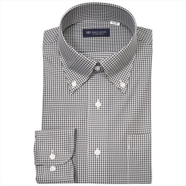 ボタンダウン 長袖 形態安定 ニットシャツ ストレッチ