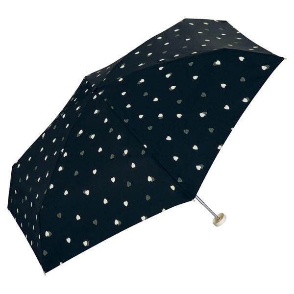 【Wpc.】雨傘 ドローイングチェックハート ミニ 50cm 晴雨兼用 レディース 折りたたみ傘