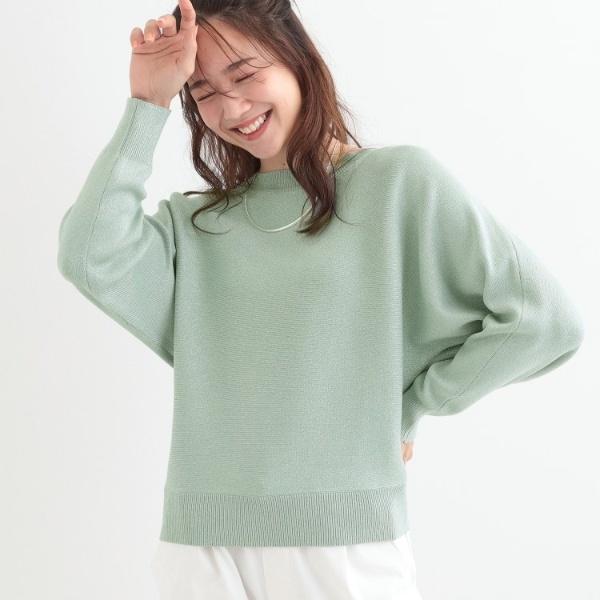 【S-LL】さりげないキラッと感。ラメドルマンニット