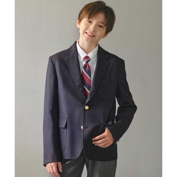 【140-170cm】ウールサージ ブレザー