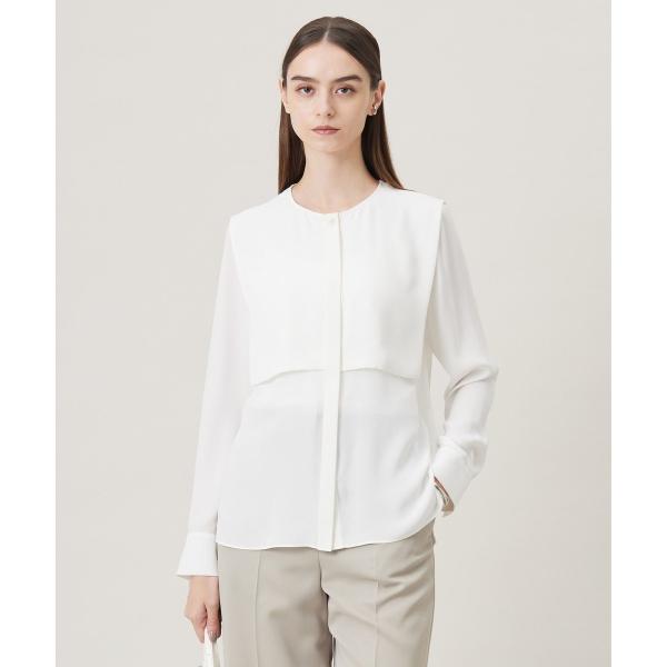 【UVケア・速乾・接触冷感・洗える】BackSatinAmunzen デザインブラウス