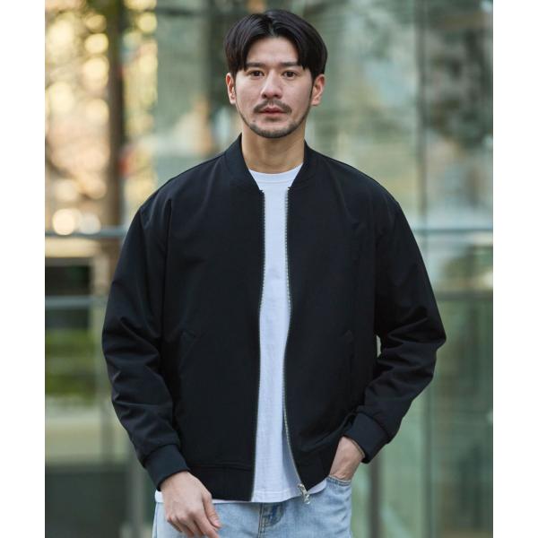 ハイストレッチナイロン撥水MA-1ジャケット