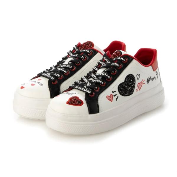 Joy ＆ Mario 厚底アシンメトリーデザインスニーカー 82292W