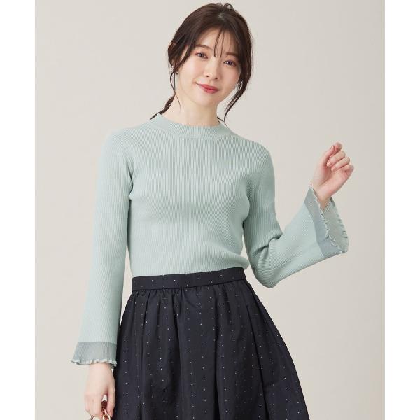 【洗える】シアーディテール ニット