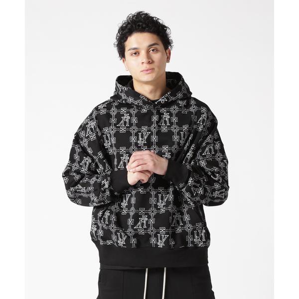A.F ARTEFACT／エーエフ・アーティファクト／MONOGRAM PATTERN HOODIE