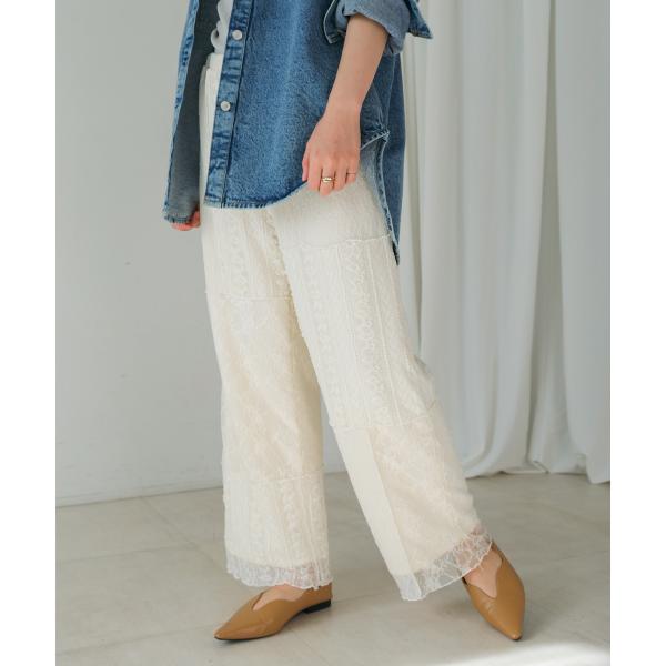 【WEB限定】レースパッチワークパンツ