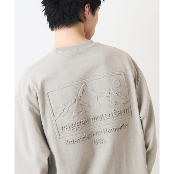 【RAGGED MOUNTAIN】  エンボスロゴ バックプリント ロンT
