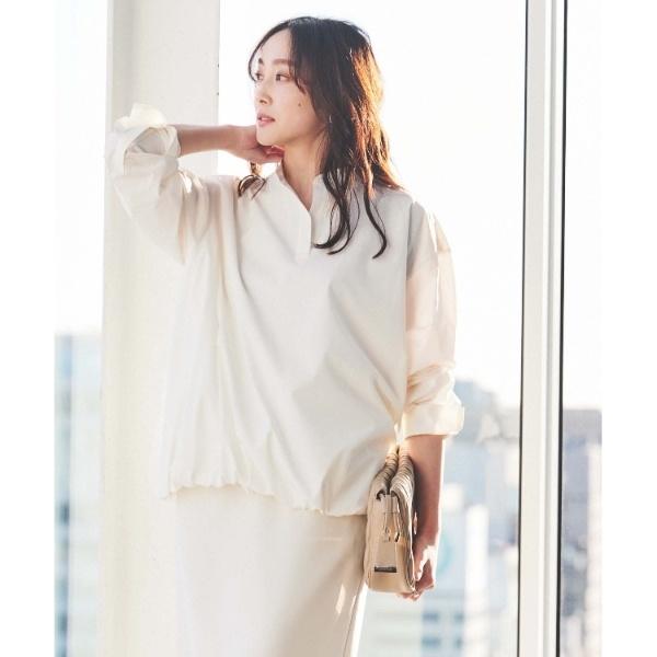 【朝比奈 彩×Oggi×UNTITLED スペシャルコラボ】バルーンヘムブラウス