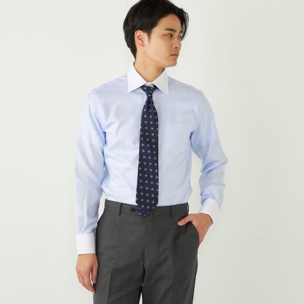 SHIPS Colors:イージーケア ドビー クレリック ワイドカラー シャツ