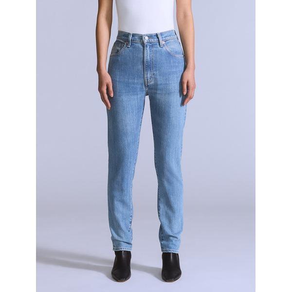 BLUETAB□ ハイライズスリムジーンズ ミディアムインディゴ MADE IN JAPAN