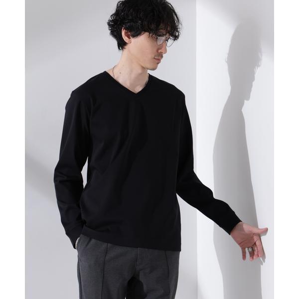 アンチスメル VネックTシャツ 長袖