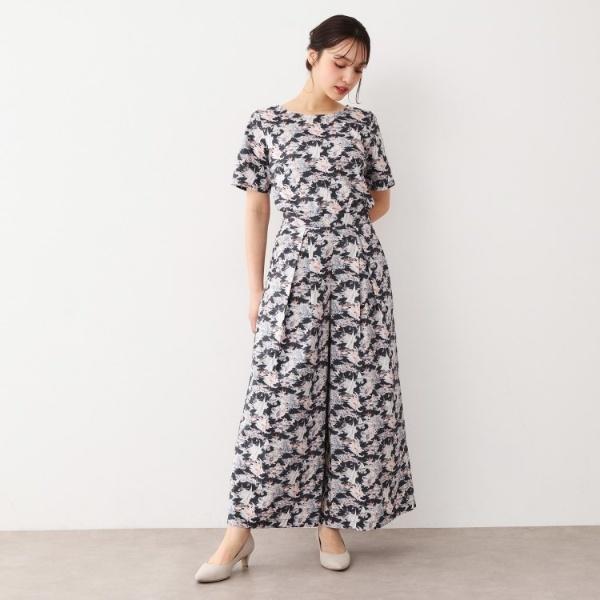 【WEB限定／M−LL3サイズ／コットン100％／上下セット／洗える】リヴィエラ柄 セットアップ