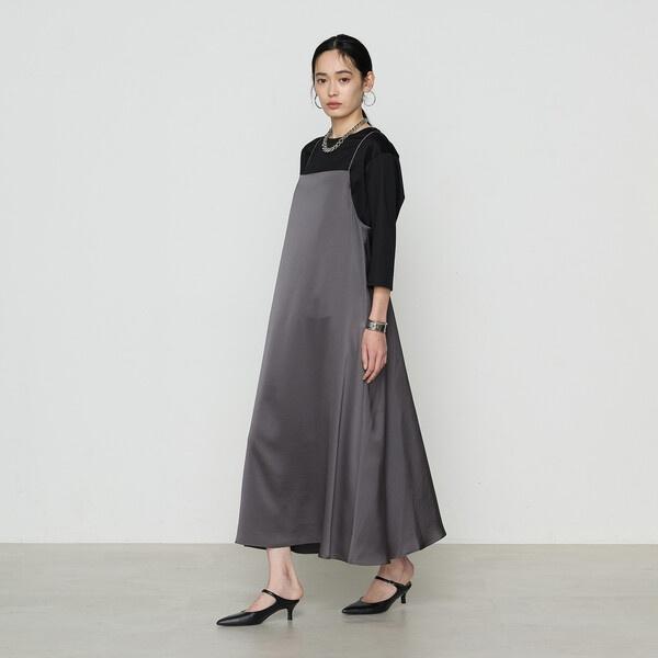 トリアセテート／ポリエステル キャミドレス