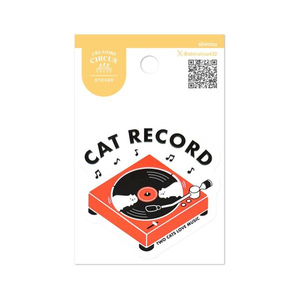 クリエイターズサーカス　ステッカー　ＣＡＴ　ＲＥＣＯＲＤ