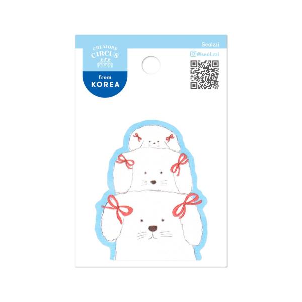 クリエイターズサーカス　ステッカー　Ｒｉｂｂｏｎ　ｐｕｐｐｉｅｓ