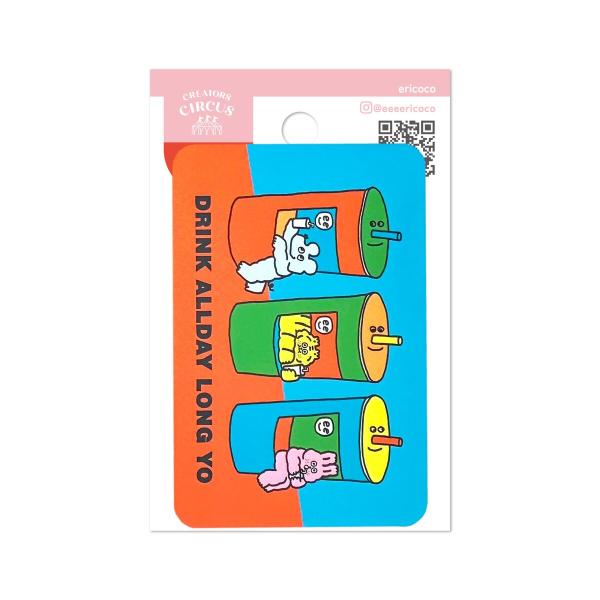 クリエイターズサーカス　ステッカー　Ｄｒｉｎｋ