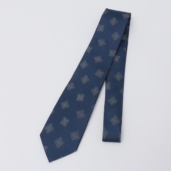 SHIPS Colors:シルク ジオメトリック ネクタイ