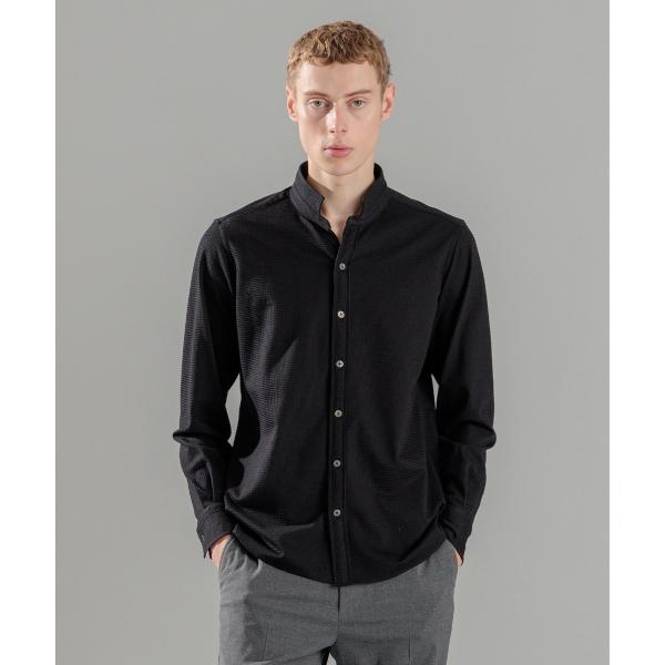 コンフォートクリアギンガム　ウイングカラーシャツ