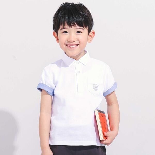 カノコエンブレム刺しゅう半袖ポロシャツ(80~150cm)