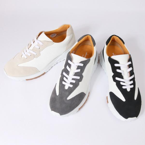 軽量 厚底 レースアップ ローカット スニーカー【ARROW】