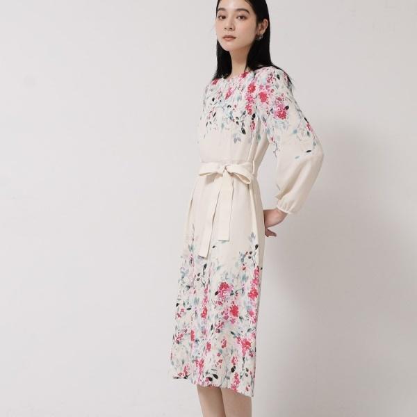 【＆yours project】花柄ワンピース