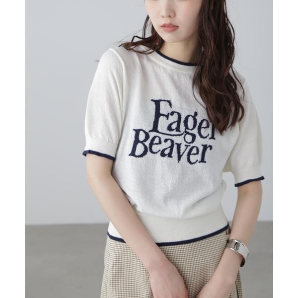 配色ラインロゴニット