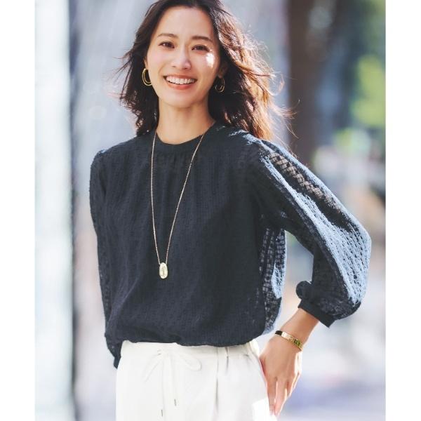 【手洗い可】ロングシルエットブラウス