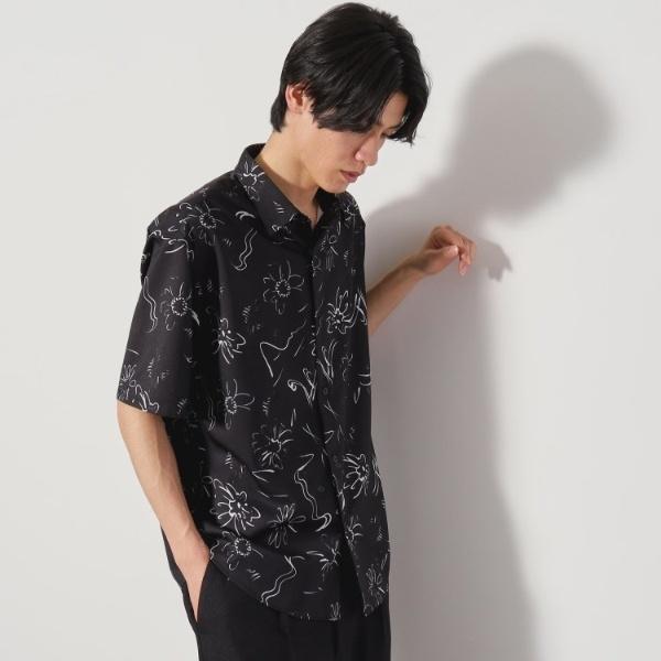 ドライポリプリント半袖シャツ　洗える吸水速乾