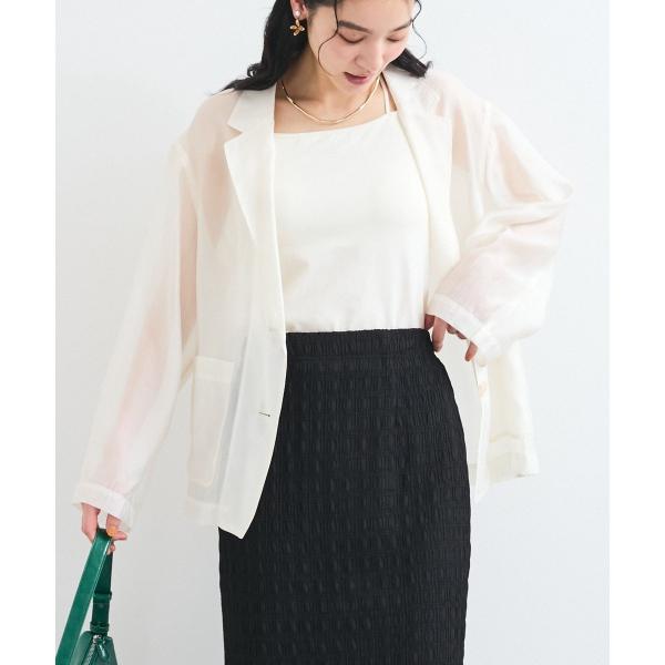 【洗える】羽織るだけでスタイリングワンランクアップ！シアージャケット