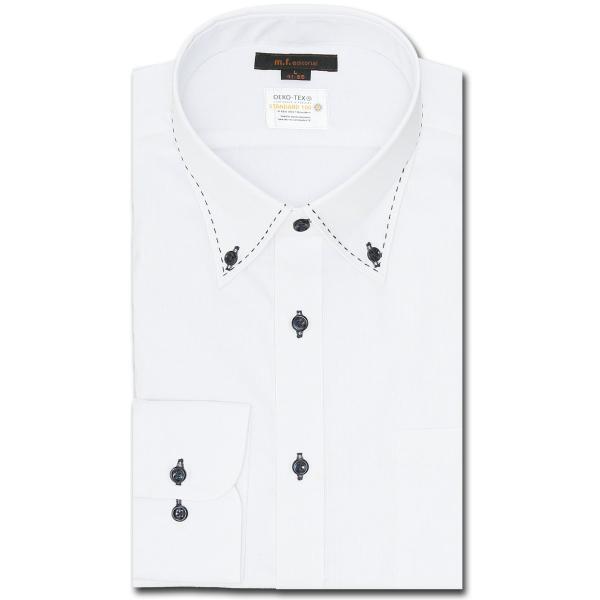 m.f.エディトリアル 形態安定 吸水速乾 ボタンダウン ビジネスドレス長袖シャツ