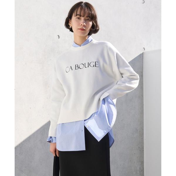 スウェットライクロゴニット