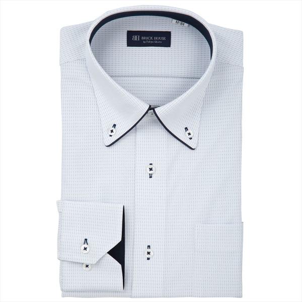 ボタンダウン 長袖 形態安定 ニットシャツ ストレッチ