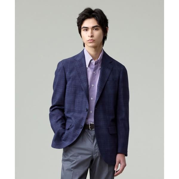 【WEB・一部店舗限定】ウールリネンチェック ジャケット