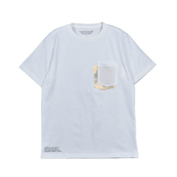 【Custom Culture】箔プリントショートスリーブ ポケットTシャツ / ポケT