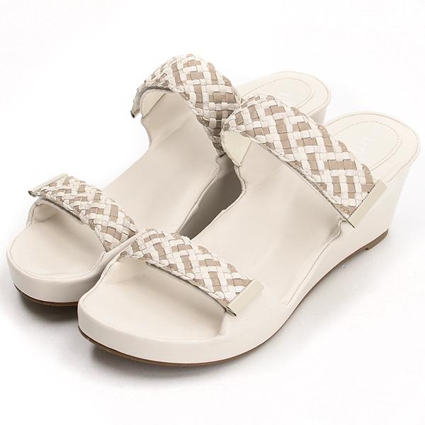 メッシュストラップミュールサンダル