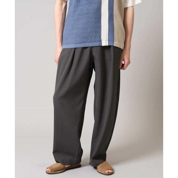 【イージーケア/接触冷感/毛玉になりにくい】ドライオックスバレルレッグイージーパンツ
